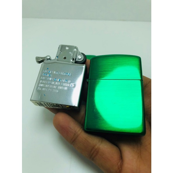 Korek Zippo Croum Hijau Korek Antik Dan Unik