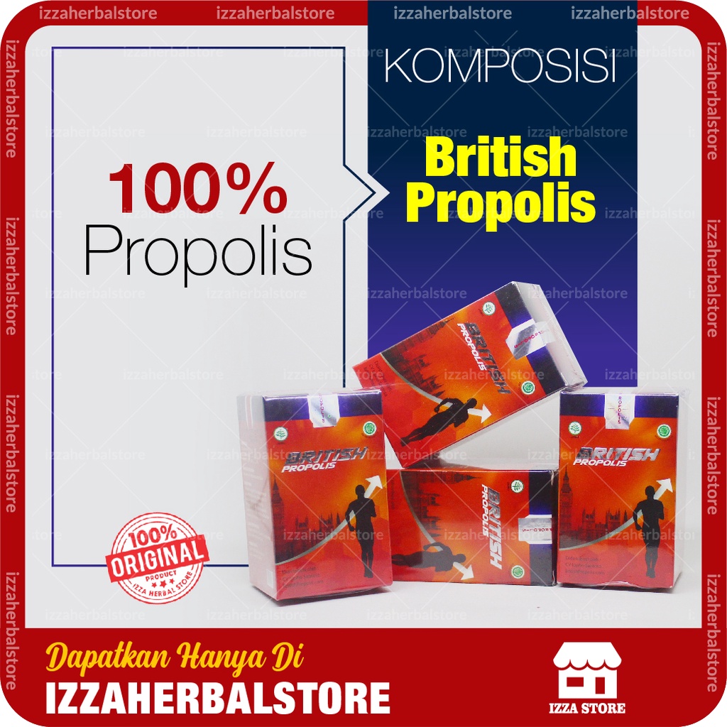 Propolis British Netto 6 ml Membantu Atasi Asam Lambung Kronis Herbal Ampuh 100% Halal Ori