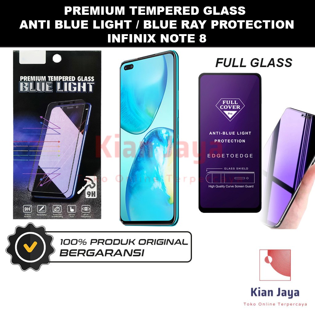 Tempered Glass Infinix Note 8 Anti Blue Light Hp Temper Anti Gores