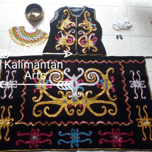  Baju Adat Dayak Wanita Dewasa  Paket Lengkap 1 Shopee 