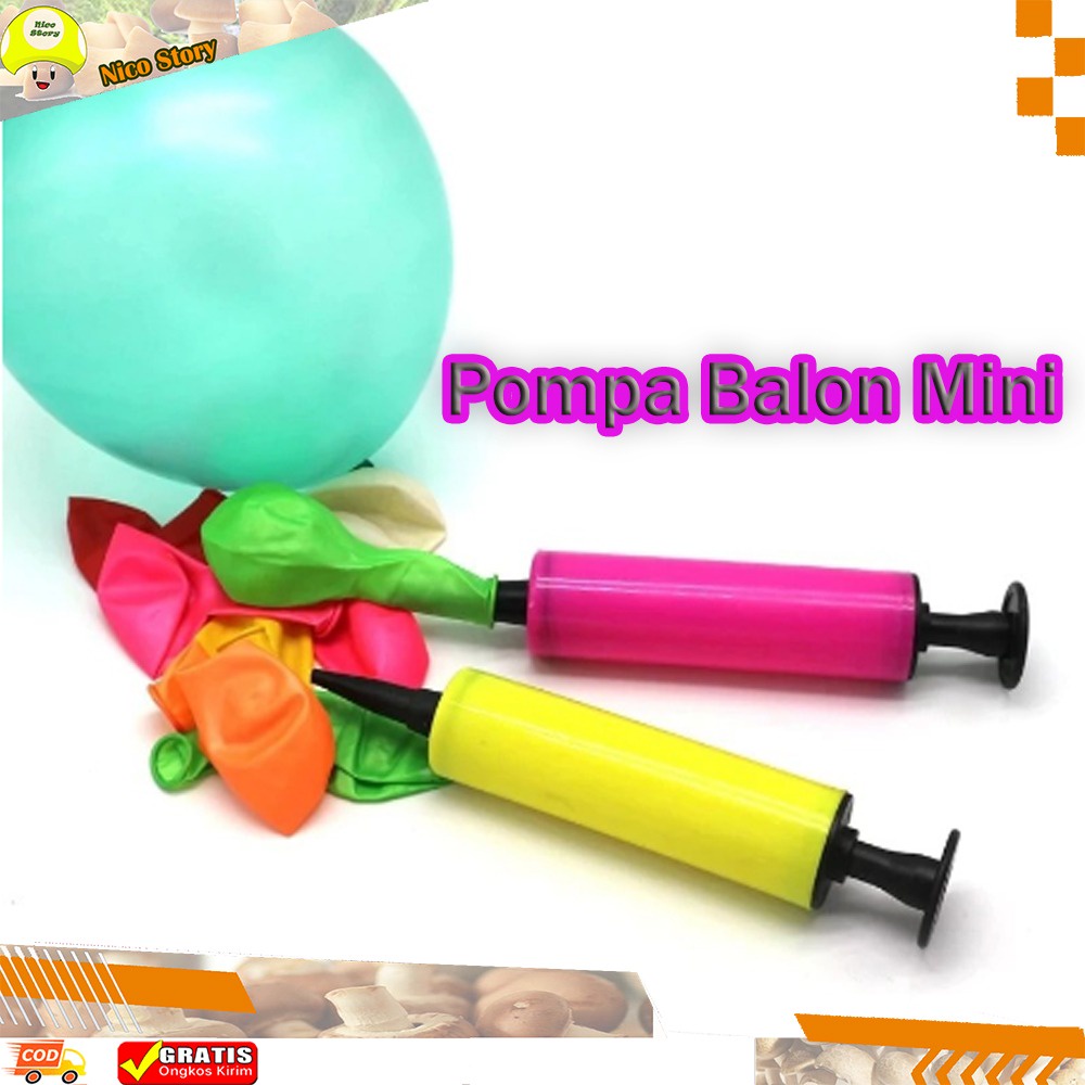 (NCS) PERLENGKAPAN PESTA / POMPA BALON ULANG TAHUN / POMPA BALON MINI