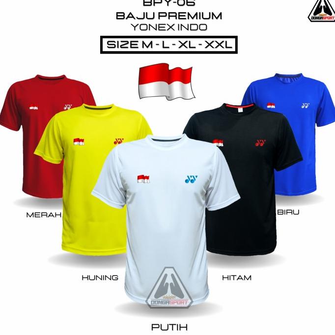 BPY-06 YY INDO BAJU BADMINTON PREMIUM YONEX KAOS BULUTANGKIS PREMIUM TERBAIK