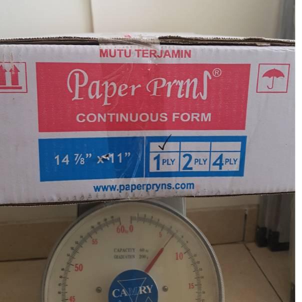 

Terbaru.. Kertas komputer continuous form B1 14 7/8x11" 1ply paper prins