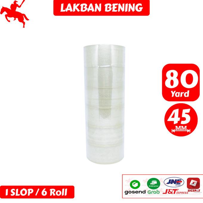 

Lakban Bening KSATRIA Tape 80 Yard (1 Slop)