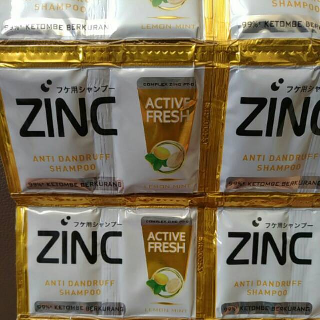 ZINC Shampo Sachet 1 renceng isi 24 pcs Hijab Active