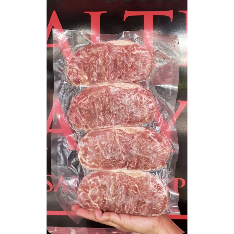Promo Sirloin Meltique Australia Steak Tipis 1cm 470-500gr Healthy Wagyu