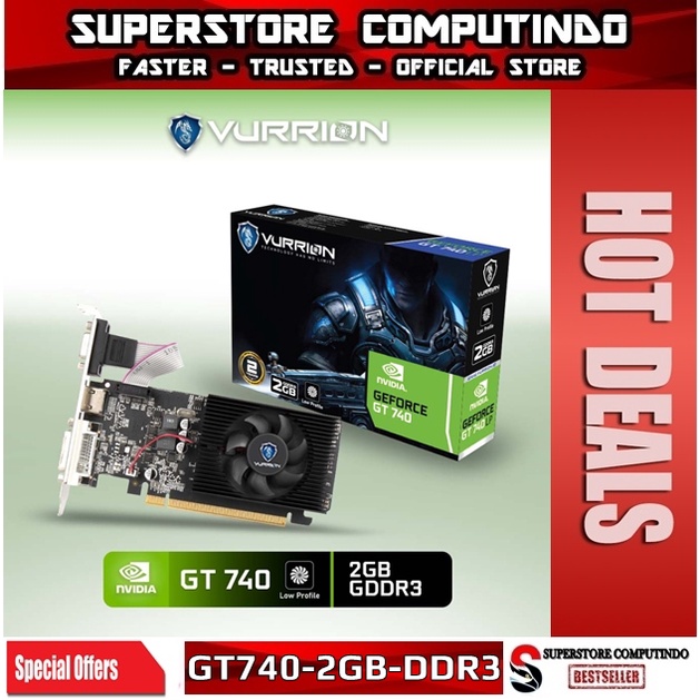 VGA NVIDIA VURRION GT 740 / GT740 LP 2GB DDR3 128-BIT