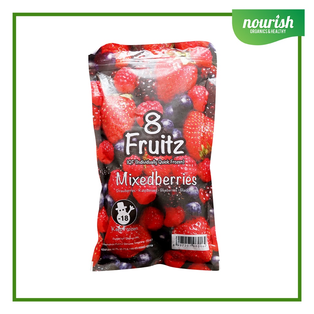 8 Fruitz IQF Mix Berries Frozen / Mixed berries 500 gr
