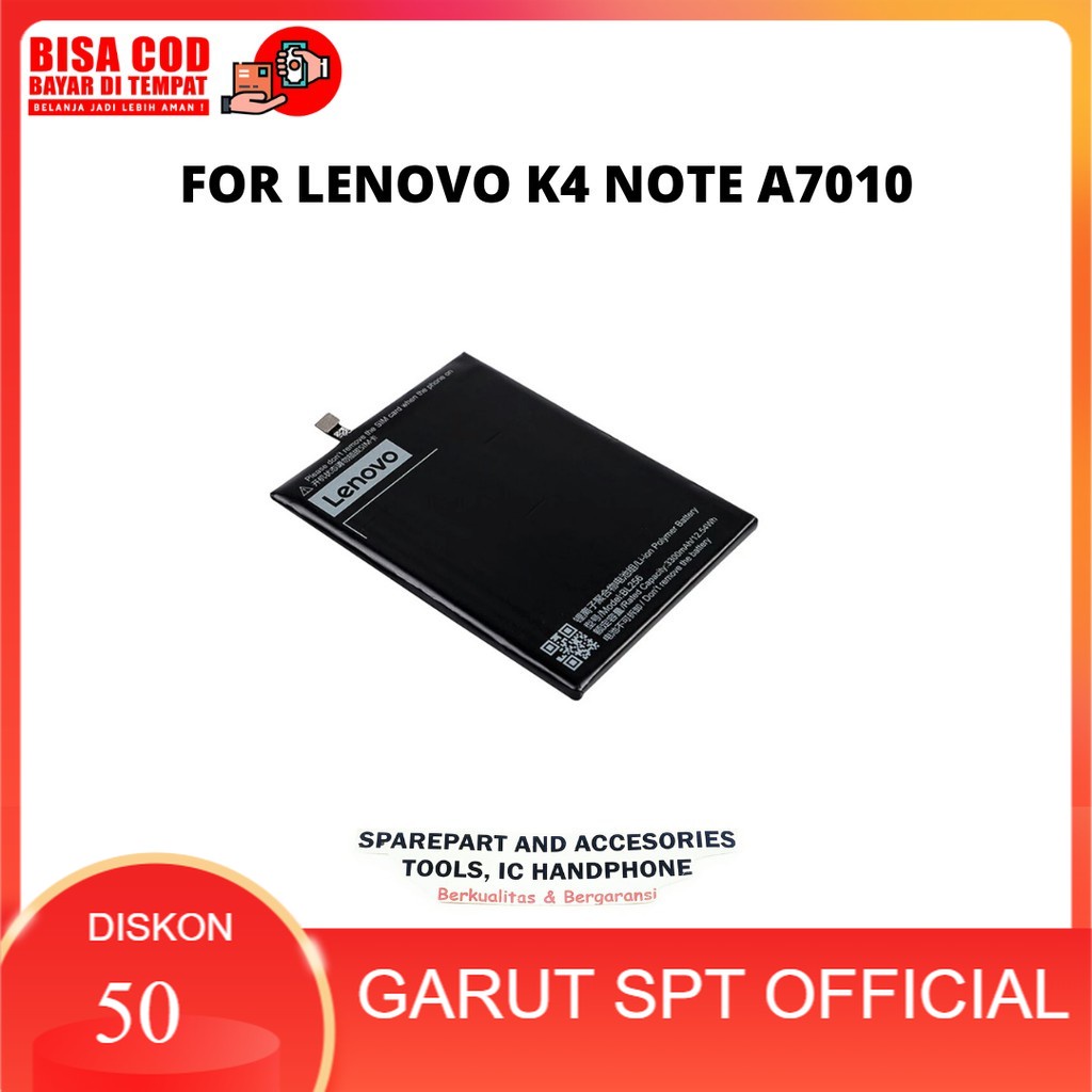 BATERAI LENOVO K4 NOTE A7010 ORIGINAL