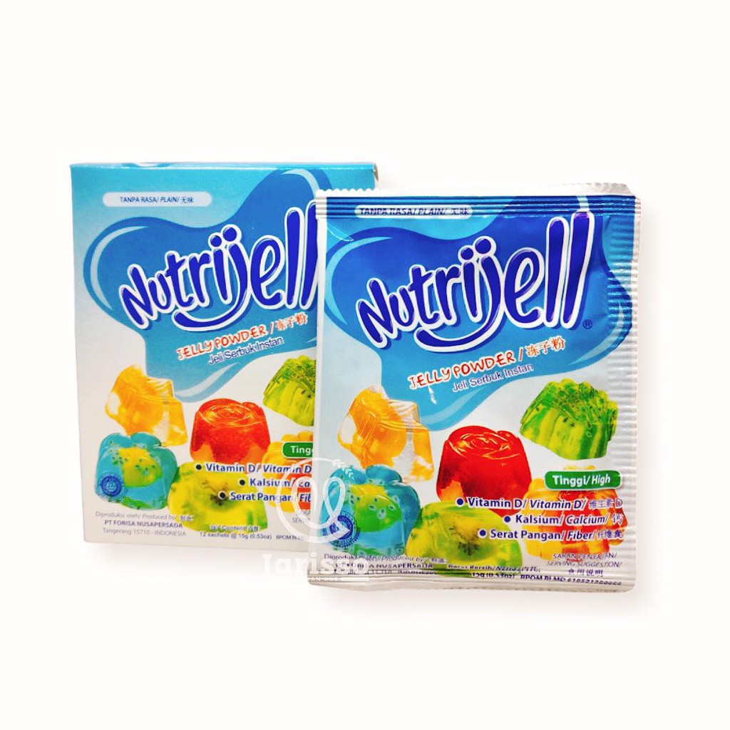 

NUTRIJELL JELLY POWDER JELI SERBUK INSTAN 15GR PLAIN