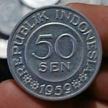 Uang Koin 50 Sen Garuda Pancasila Tahun 1958/1959