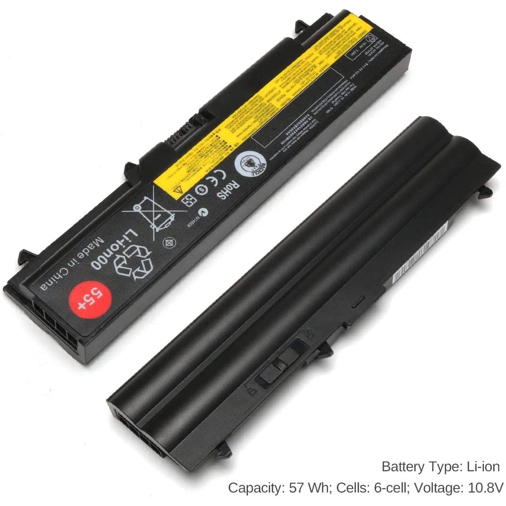 LENOVO THINKPAD l Baterai /Batre Laptop Lenovo Thinkpad T520 T520i W510 W520 T410 SL410 L410 L421 L420 L421 L510 L512 L520 SL410 Voltase : 10.8Volt - 57Wh Kapasitas : 5.2AH / 5200mAh 55+