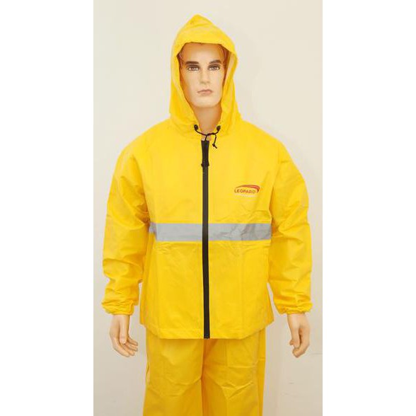 Gilaa Jas Hujan / Raincoat Leopard Waterprof Yellow Promo