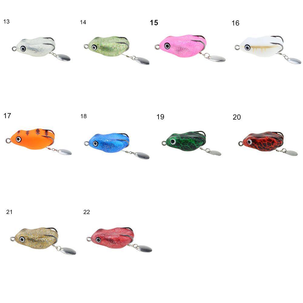 Umpan Pancing Buatan Manusia Hidup Kait Ganda Bass Lures Mengambang Topwater Thunder Frog