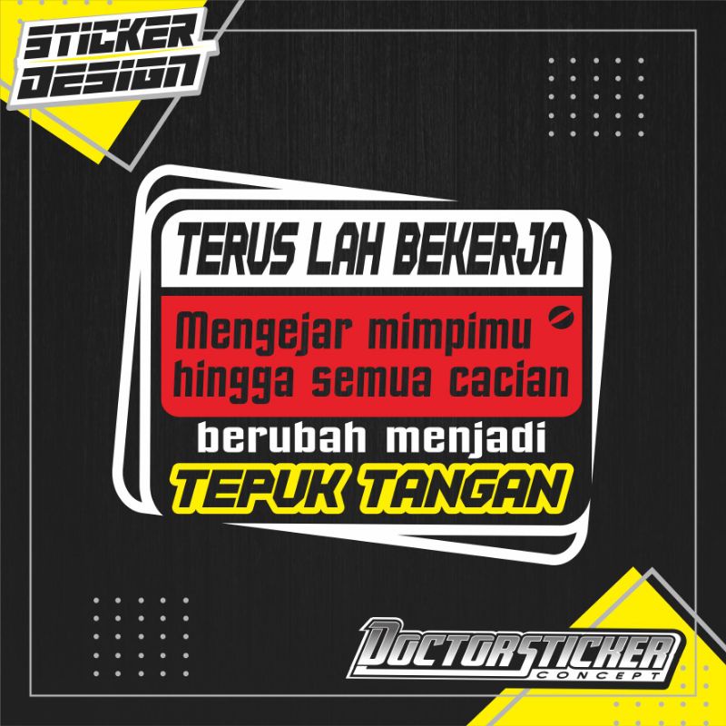Stiker kaca mobil cutting stiker kaca truk kata kata terbaru Murah