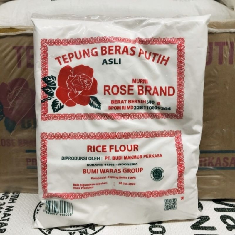 

Paket Tepung Beras Rose Brand 500 Gram (1 Dus)