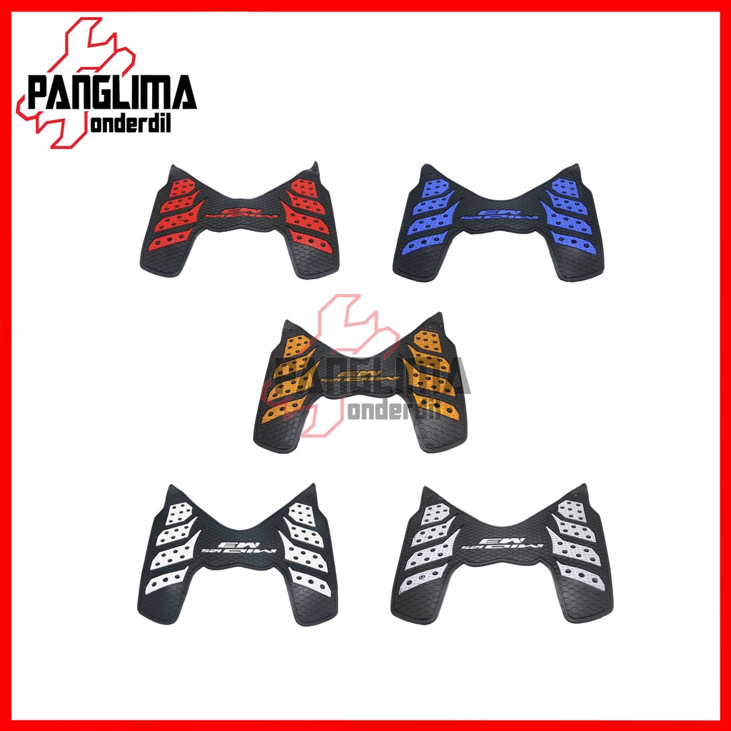 Karpet Karet Yamaha Mio M3-Z-S &amp; Soul GT 125 &amp; X-Ride New Blue Core-Bluecore Merah-Biru-Abu-Emas-Putih Keset Pijakan Kaki