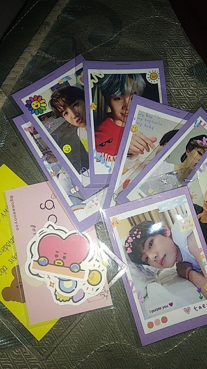 Photocard Bts Polaroid Cute Deco (ready Stock)