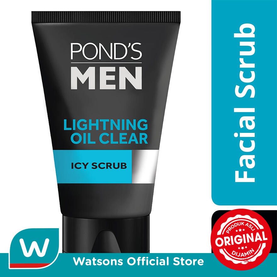 Ponds Men Lightning Oil Clear Facial Scrub 100g