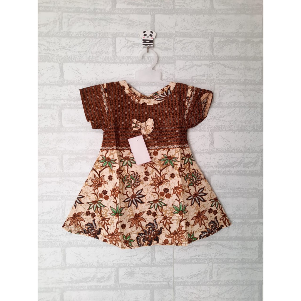 Dress batik klok anak (2th - 4th)