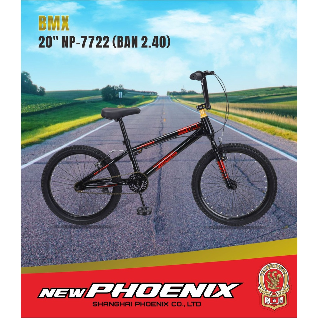 SEPEDA ANAK LAKI LAKI BMX 20&quot; NEW PHOENIX BMX 7722 BAN 2.40 DAN 3.0