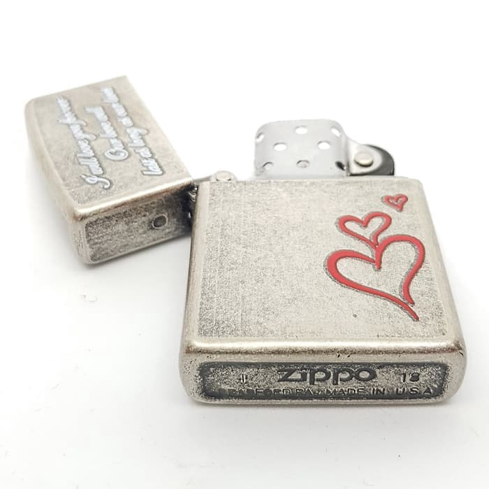 KOREK API ZIPPO BOX MOTIF LOVE QUOTE GRAFIR ZIPPO GRADE ORI SOUVENIR