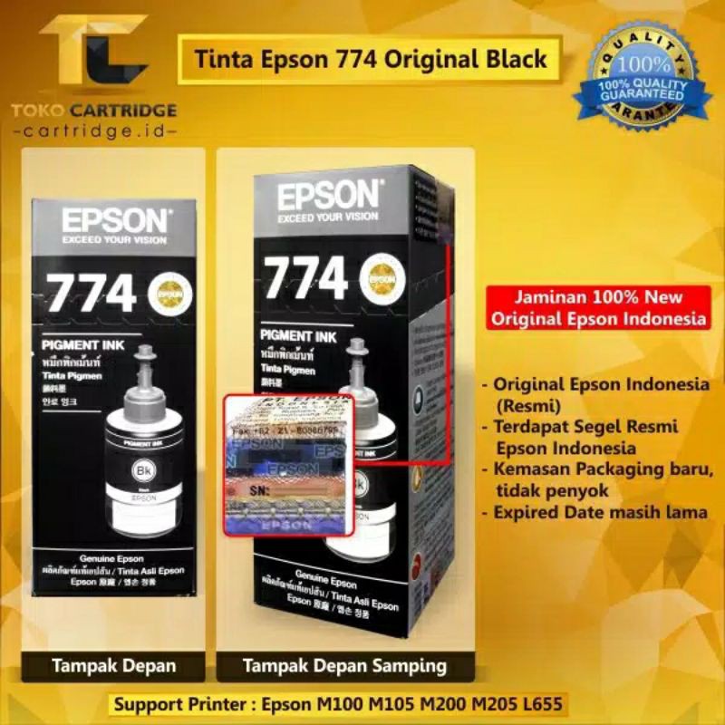 Jual Tinta Epson 774 Original Harga Per Botol Shopee Indonesia 7451