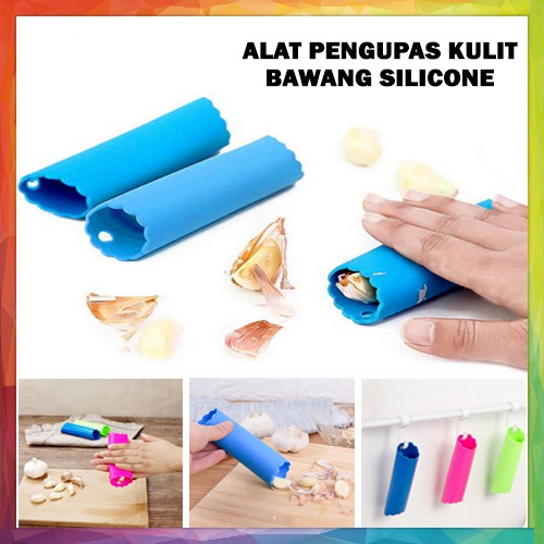 Alat Pengupas Kulit Bawang Putih Silicone Roller Garlic Peeler Tube