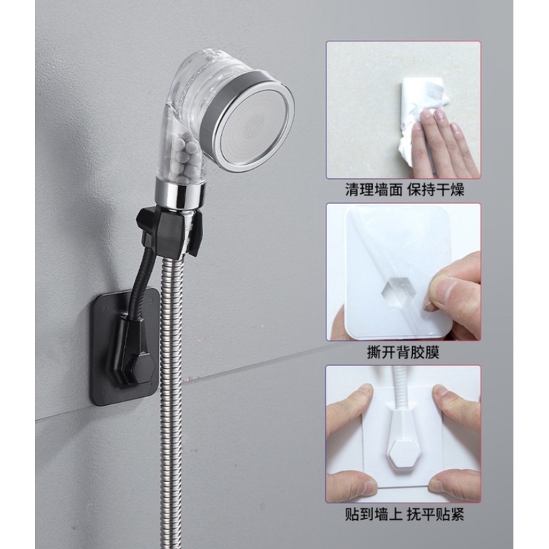 Gantungan Shower / Cantolan Shower Tempel / Shower Stand Holder Tempat Gantungan Kepala Shower Serbaguna