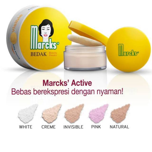 Bedak Tabur Marcks 3 Warna Original Bpom