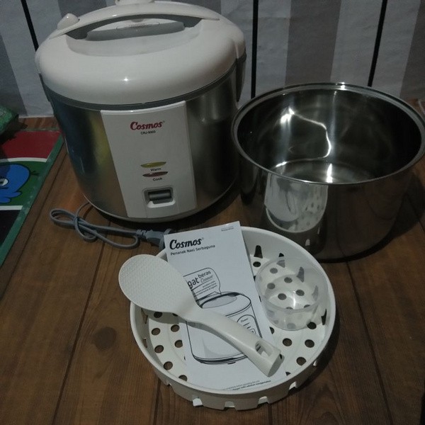 Rice Cooker Cosmos CRJ 9303 Kapasitas 2 Liter Stainless Steel