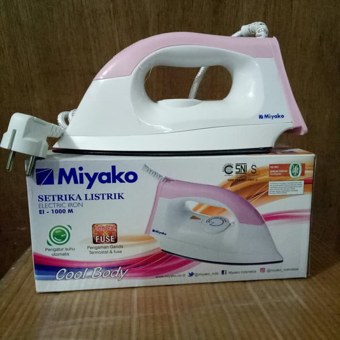 Setrika Miyako El 1000M Non Stick