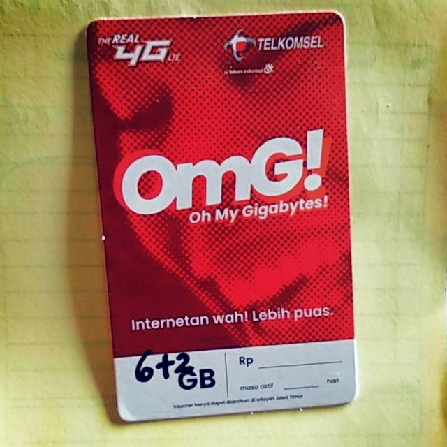 Voucher telkomsel 8gb jatim