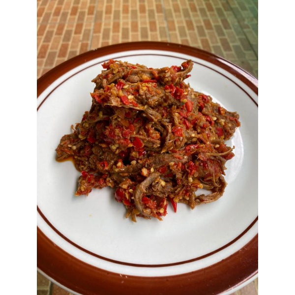 

Dendeng balado asli daging sapi 125 gram