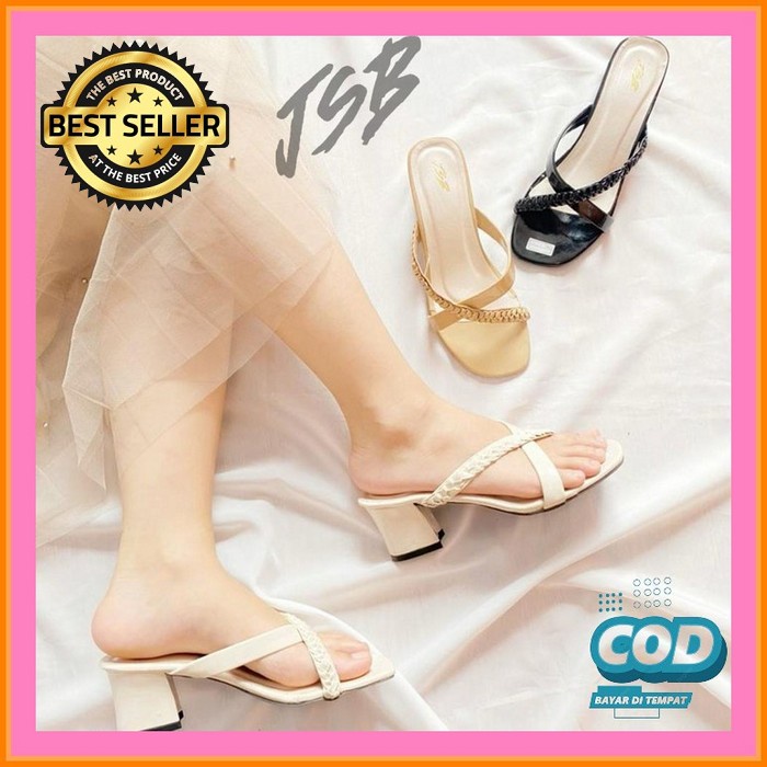 Sandal Wedges Hak Tinggi Hills Import Wanita Sendal Heels Selop Wedges Sandal High Heels Wanita Tali