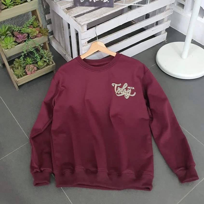 Sweater Wanita Trendy Today Sweatshirt Bahan Pleece Korea Style Terbaru