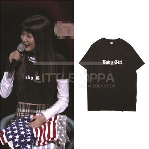 KAOS T-SHIRT IDOL FASHION RED VELVET SEULGI BABY GIRL