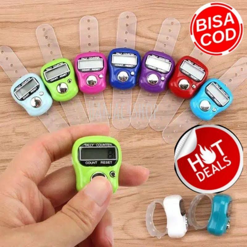 PROMO SPESIAL Tasbih Digital Elektronik Alat Hitung Finger Counter Electrik Elektrik Tally Tasbeh Jari