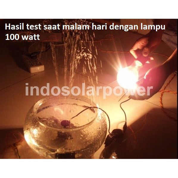 Pancuran air Mancur pancur pompa sedot semprot solar power tenaga surya untuk kolam/ tambak ikan