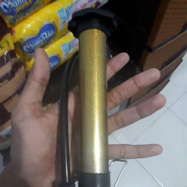 Pompa Angin Ban Sepeda Balon Kasur Bantal Renang Angin Mini Portable - Emas