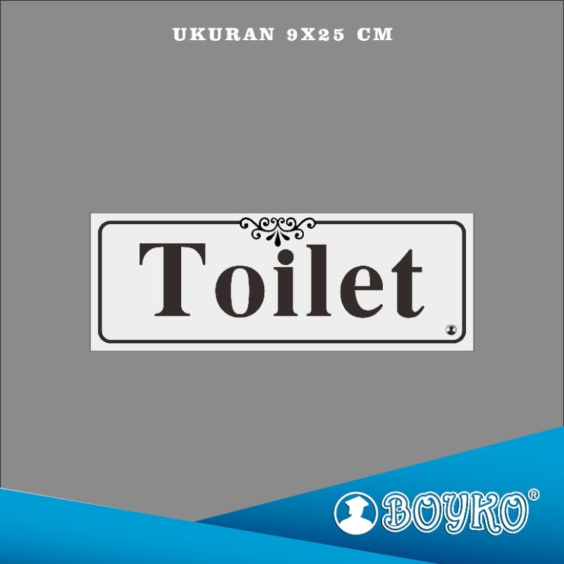 

Acrylic Sign/papan nama/Label Acrylic Toilet