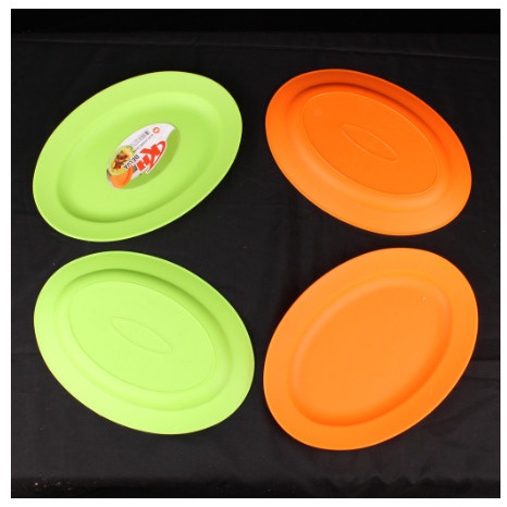 KH Piring Oval Plastik Tebal / Piring Plastik Tebal BELVA 10"