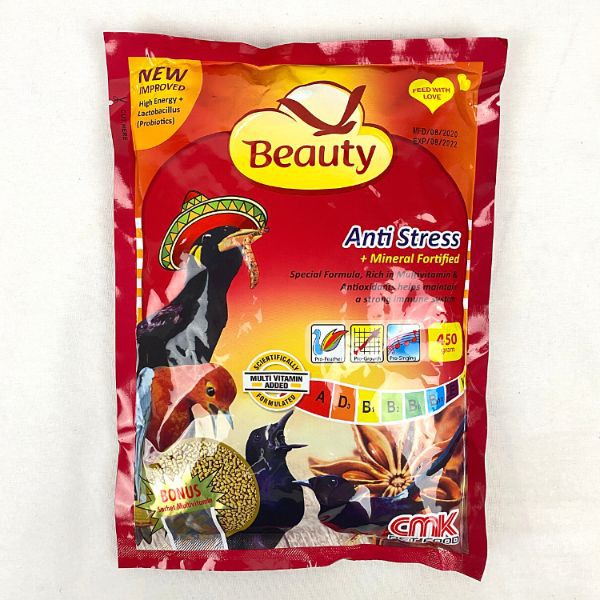 

CMK Makanan Burung BEAUTY Bird Anti Stress 450GR