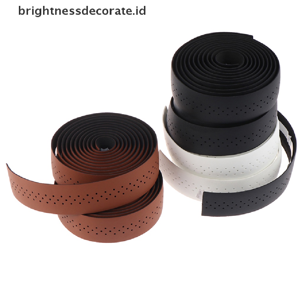 Sabuk Pita Setang Sepeda Bahan Kulit Pu Lembut Breathable