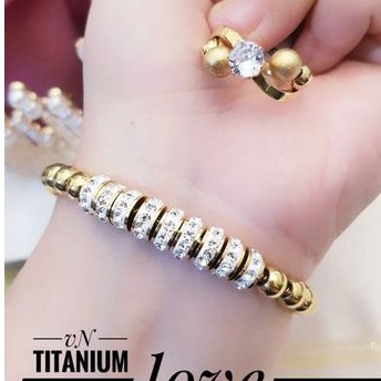 titanium set gelang cincin R01