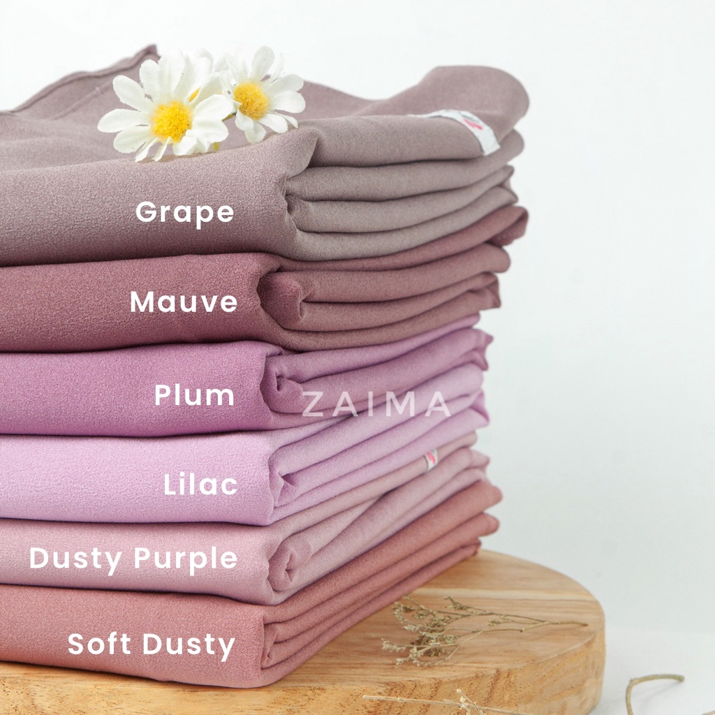 Pashmina Jumbo 220 x 120 cm Diamond Crepe Lebar Syari'i Tebal-2