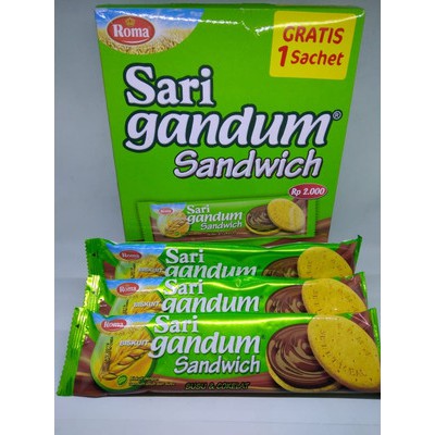 

Roma Sari Gandum Susu+Coklat 39g