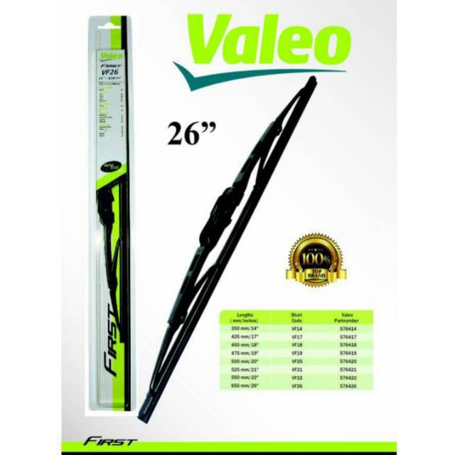 Wiper valeo/ wiper pembersih kaca depan mobil univesal