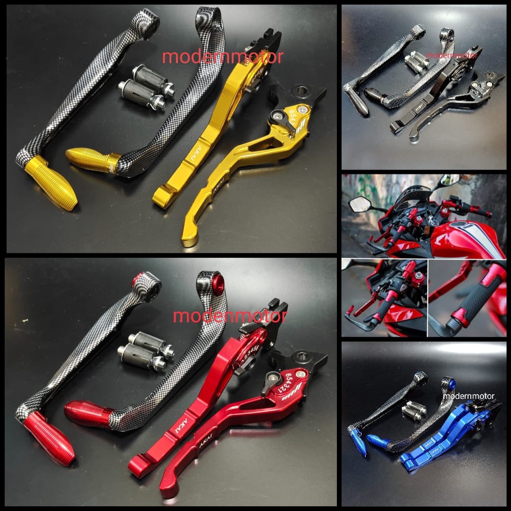 Handle variasi Handle Full cnc plus Proguard carbon sabit vixion fu mio beat aerox nmax vario tiger Pcx  dll