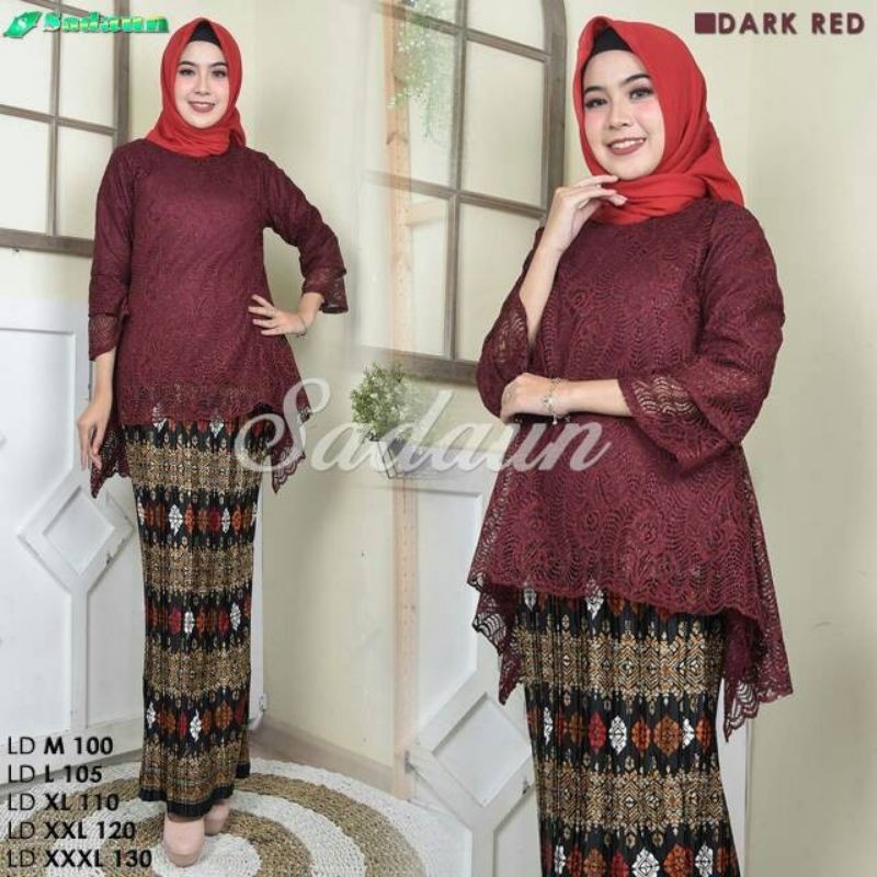 Kebaya Jumbo ld 130/Kebaya modern/Kebaya brokat Rinjani/Baju Kebaya/Kebaya pesta-1
